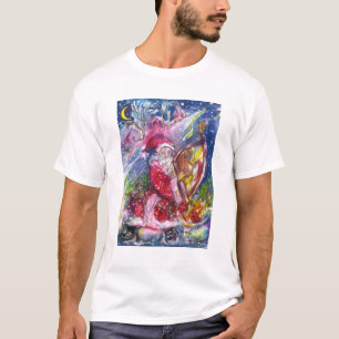 Camiseta SANTA CLAUS JOGANDO HARP Musical Night