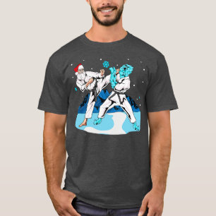 Camiseta Santa Claus Karate Artes Marciais Feliz Natal