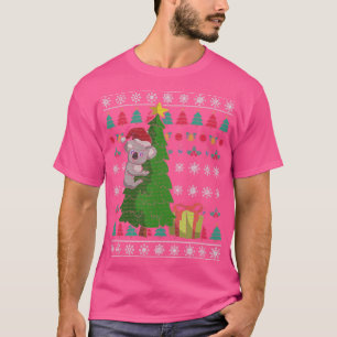 Camiseta Santa Claus Koala Retro Ugly Christmas