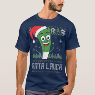 Camiseta Santa Claus Lauch Meme Papais noeis Feios de Natal