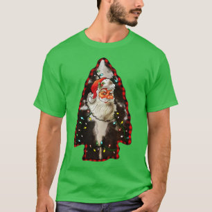 Camiseta Santa Claus Merry Christmas Yall Christmas Tree 