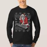 Camiseta Santa Claus Music DJ Ugly Christmas Tacky Xmas<br><div class="desc">DJ Ugly Christmas Tacky Xmas Gift</div>