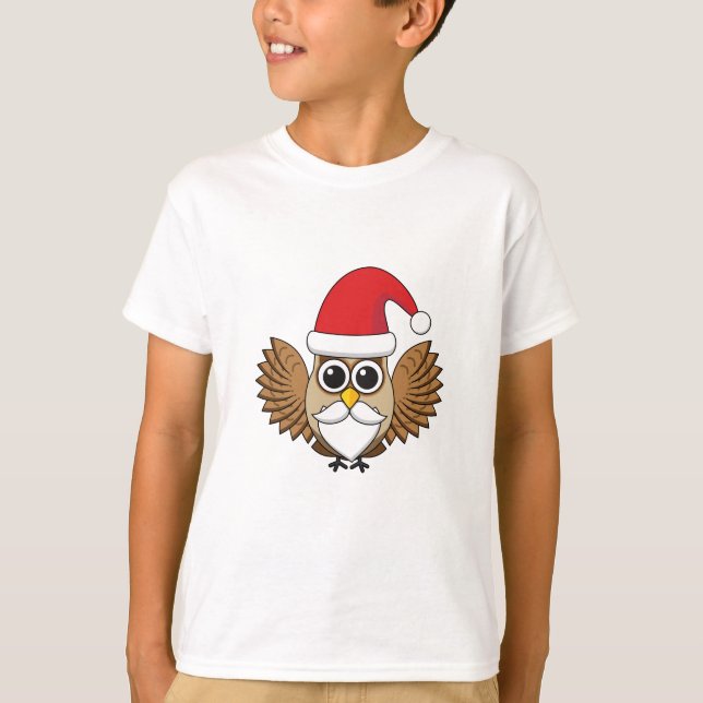 Camiseta Santa Claus Owl (Frente)
