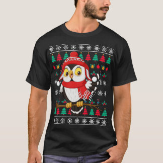 Camiseta Santa Claus Owl Ugly Christmas