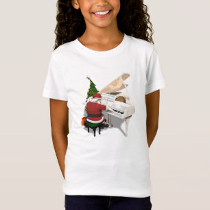 Camiseta Santa Claus Pianist
