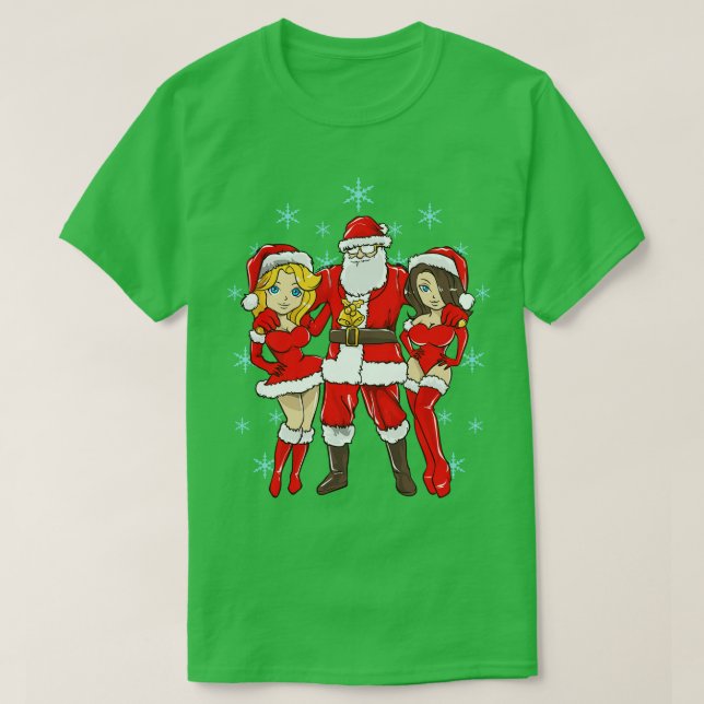Camiseta Santa Claus Pimp Natal Hos (Frente do Design)