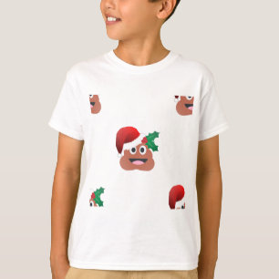 Camiseta santa claus poop emoji