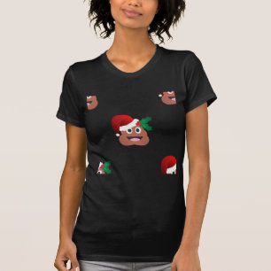 Camiseta santa claus poop emoji