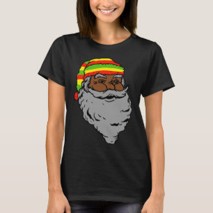 Camiseta Santa Claus Rasta Hábito Natal Reggae Rastafarian