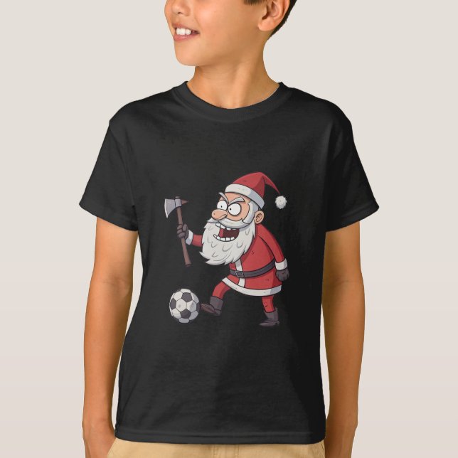 Camiseta Santa Claus Rebel Footballer (Frente)