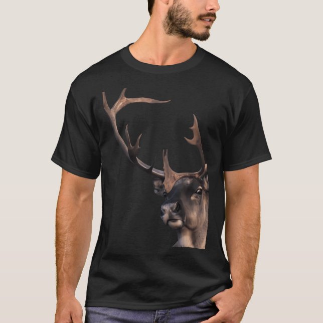 Camiseta Santa Claus Reindeer (Frente)