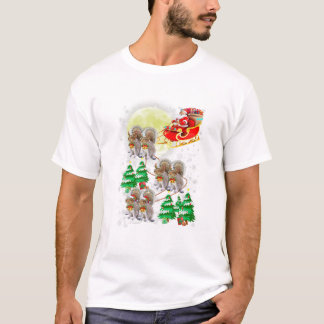 Camiseta Santa Claus Riding Squirrel