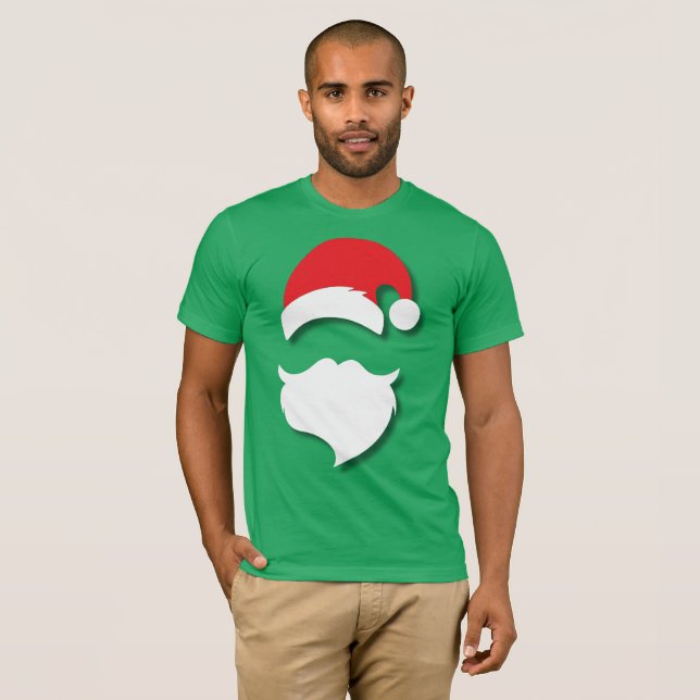 Camiseta Santa Claus Silhouette (Frente Completa)