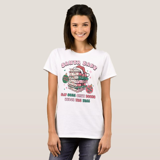 Camiseta Santa Claus Smut Reader Spicy Books (Frente Completa)