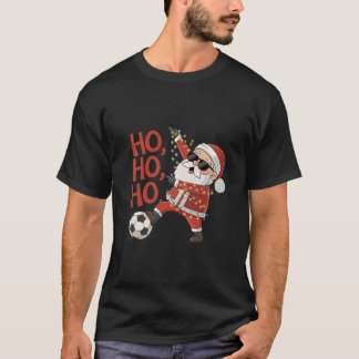Camiseta Santa Claus Soccer Player with Christmas Lights