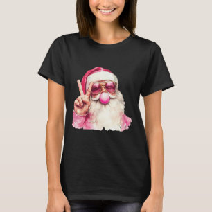 Camiseta Santa Claus soprando o Cristo dos pulmões cor-de-r