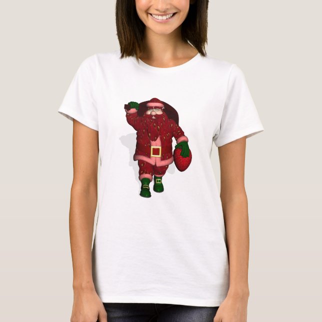 Camiseta Santa Claus Strawberry Farmer (Frente)