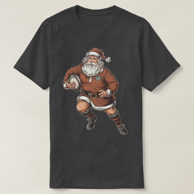 Camiseta Santa Claus Vintage Ragby (Frente do Design)