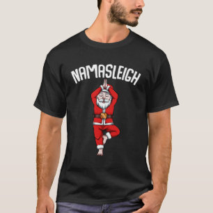 Camiseta Santa Claus Yoga Pose Namasleigh Namaste