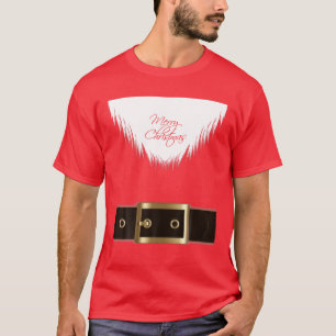 Camiseta Santa Clause Fatos de Natal Mulheres Masculinas