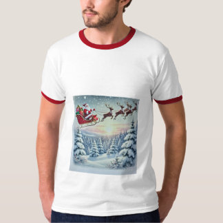 Camiseta Santa Clause Rain Deer T Shirt