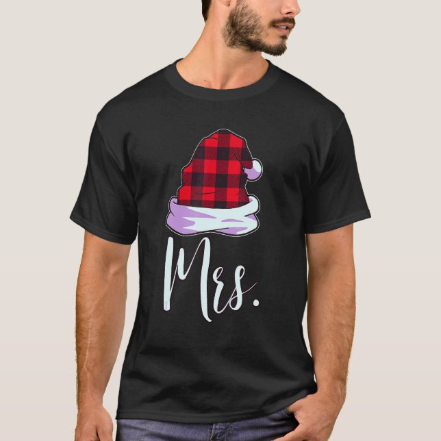 Camiseta Santa Couples Matching Christmas PJs For Couples R (Frente)