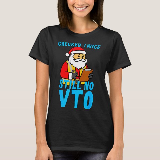 Camiseta Santa Coworker Christmas Swagazon Checked Twice St (Frente)