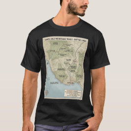 Camiseta Santa Cruz California Trail Map Redwood & Coastal 