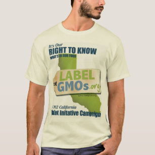 Camiseta Santa Cruz GMO-Livre, GMOs não experimentados, se