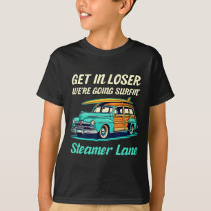 Camiseta Santa Cruz Steamer Lane Surf City Mulheres Homens 