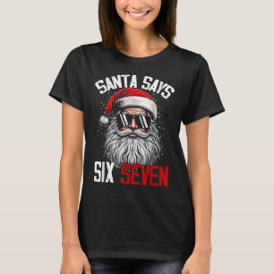 Camiseta Santa Diz Seis Sete 67 Geração Z Alpha Meme Gíria