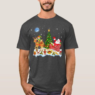 Camiseta Santa ELF Riding Reindeer Camel Sleigh Xmas Alpaca