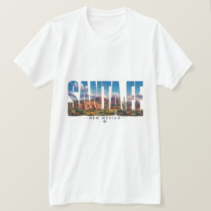 Camiseta Santa Fe Novo México Montanha Viagem Adobe