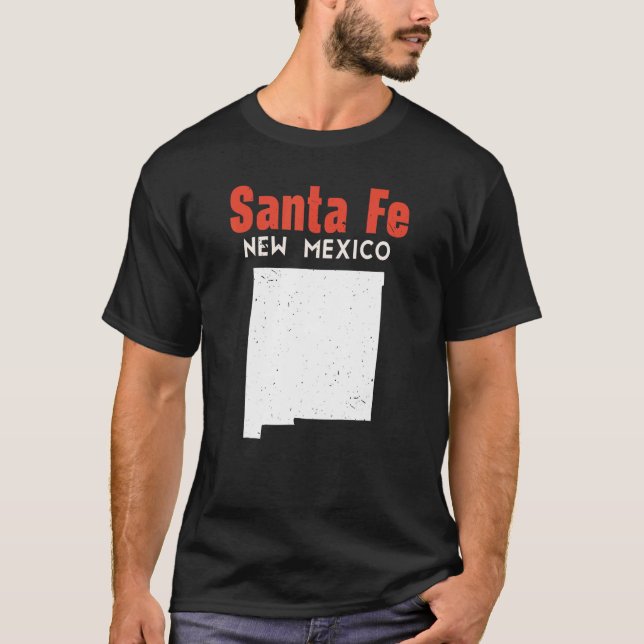 Camiseta Santa Fe USA State America Travel New Mexican New  (Frente)