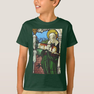 Camiseta Santa Felicidade e as cabeças de seus sete filhos