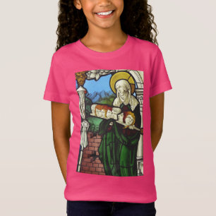 Camiseta Santa Felicidade e as cabeças de seus sete filhos