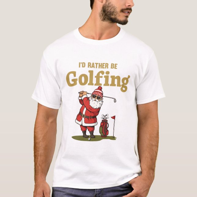 Camiseta Santa Golfing (Frente)