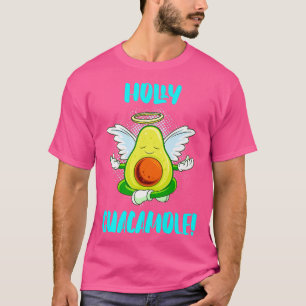 Camiseta Santa Guacamole Angel Religião Vegan Engraçado Avo