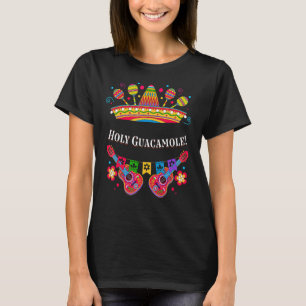 Camiseta Santa Guacamole Guac Humor Avocado Cinco De Mayo