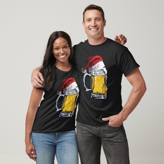 Camiseta Santa Hat Beer Natal (Unissex)