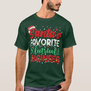 Camiseta Santa Hat Chri, Engenheiro Elétrico Favorito