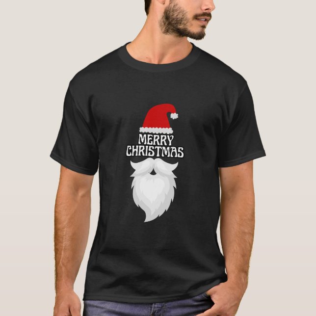Camiseta Santa Hat Felry Design de Natal (Frente)