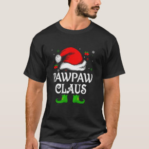 Camiseta Santa Hat Pawpaw Claus Elf Engraçado Sw de Natal F