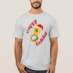 Camiseta Santa Hat Tuba