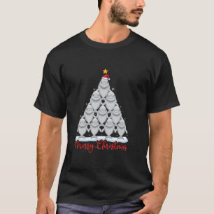 Camiseta Santa Hat Ugly Xmas Engraçado Beluga Natal T
