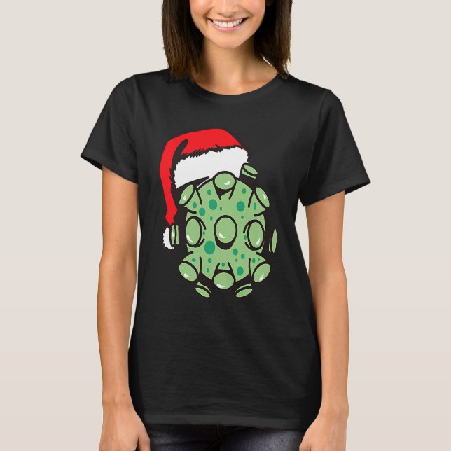 Camiseta Santa Hat Virus (Frente)