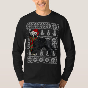 Camiseta Santa Hat Xmas Cão de Água Português no Natal Feio