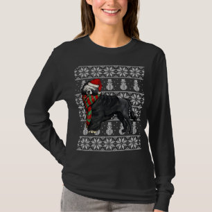 Camiseta Santa Hat Xmas Cão de Água Português no Natal Feio