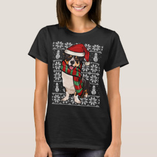 Camiseta Santa Hat Xmas Cardigan Welsh Corgi Ugly Natal