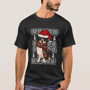 Camiseta Santa Hat Xmas Cardigan Welsh Corgi Ugly Natal